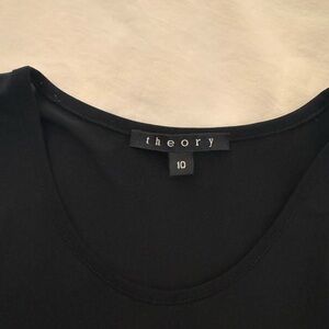 Theory Women's Classic Black Short Sleeve Dress
